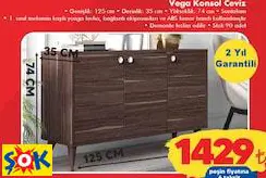 RUUM STORE VEGA KONSOL CEVİZ